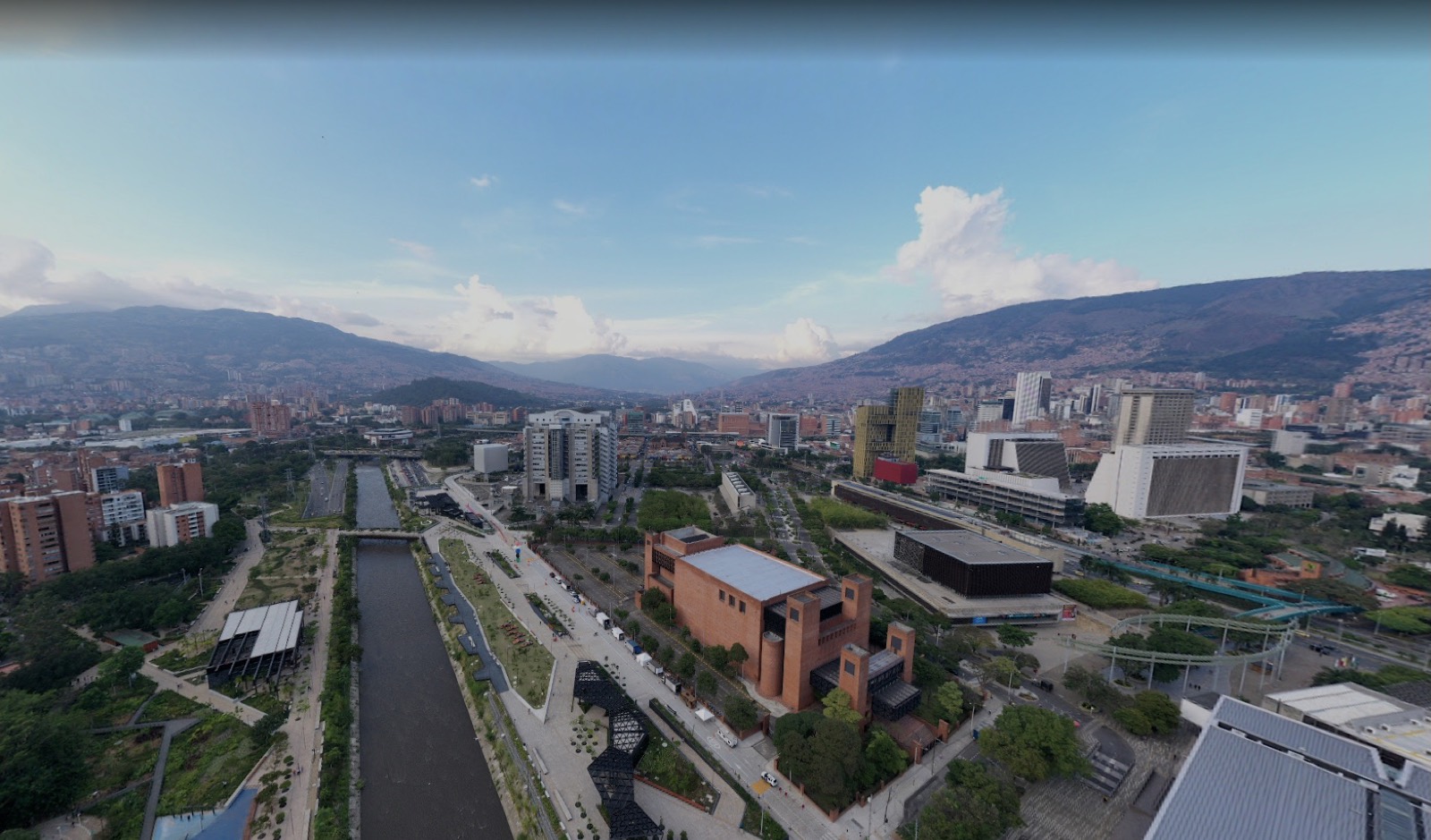 Vista aérea de Medellín, Colombia